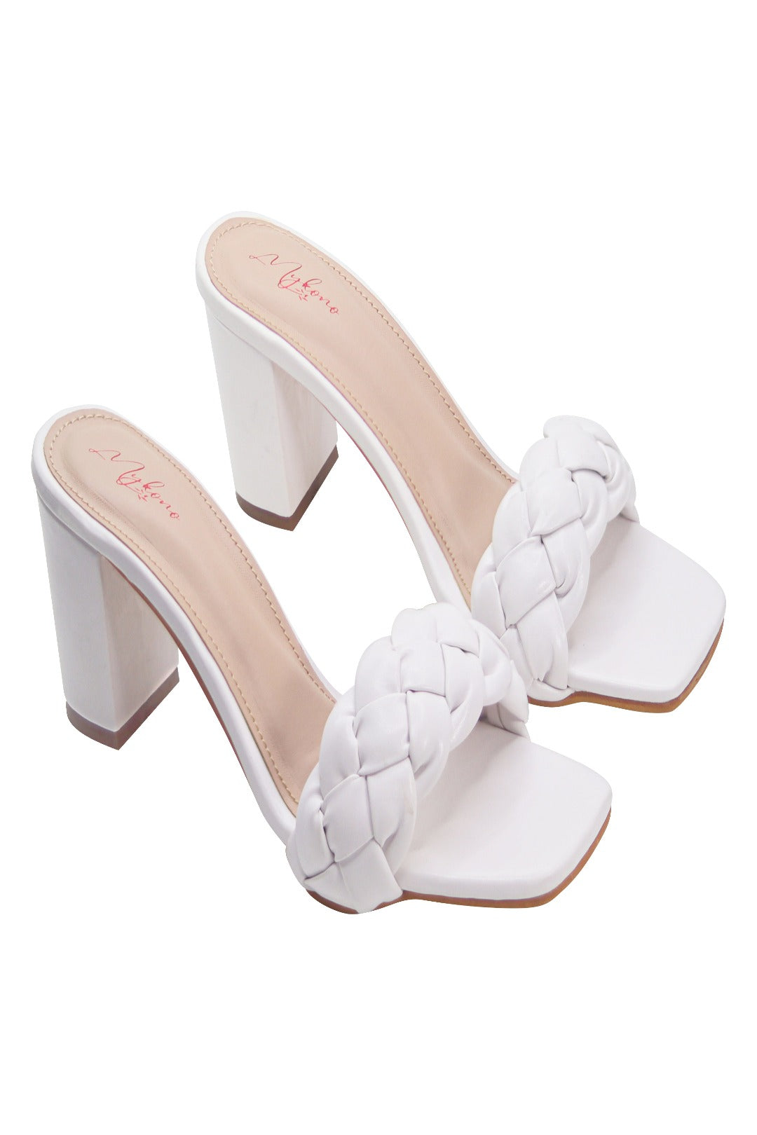 Buy White Chunky Heel online | Lazada.com.ph