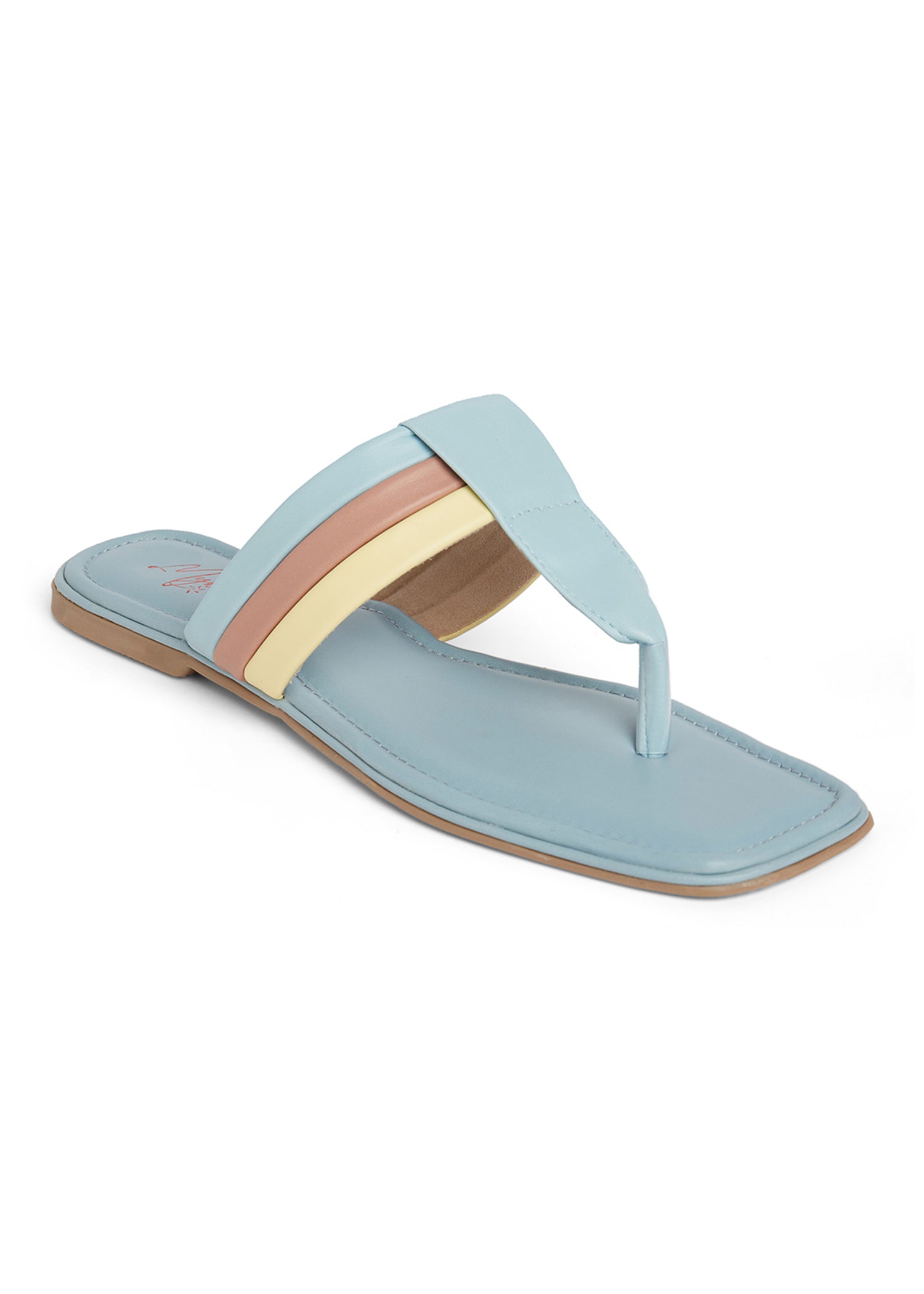 Teal sandals online flat