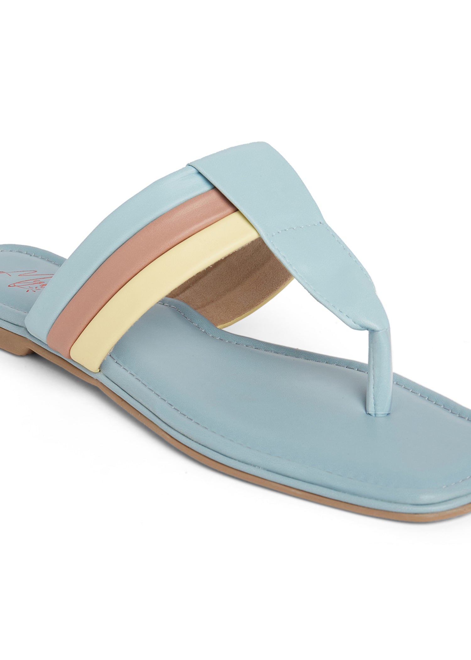 Buy online Multi Colored Synthetic Slip On Sandals from flats for Women by  Aishwary Glams for ₹369 at 59% off | 2024 Limeroad.com