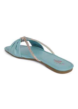 Sage Sky Blue Flats