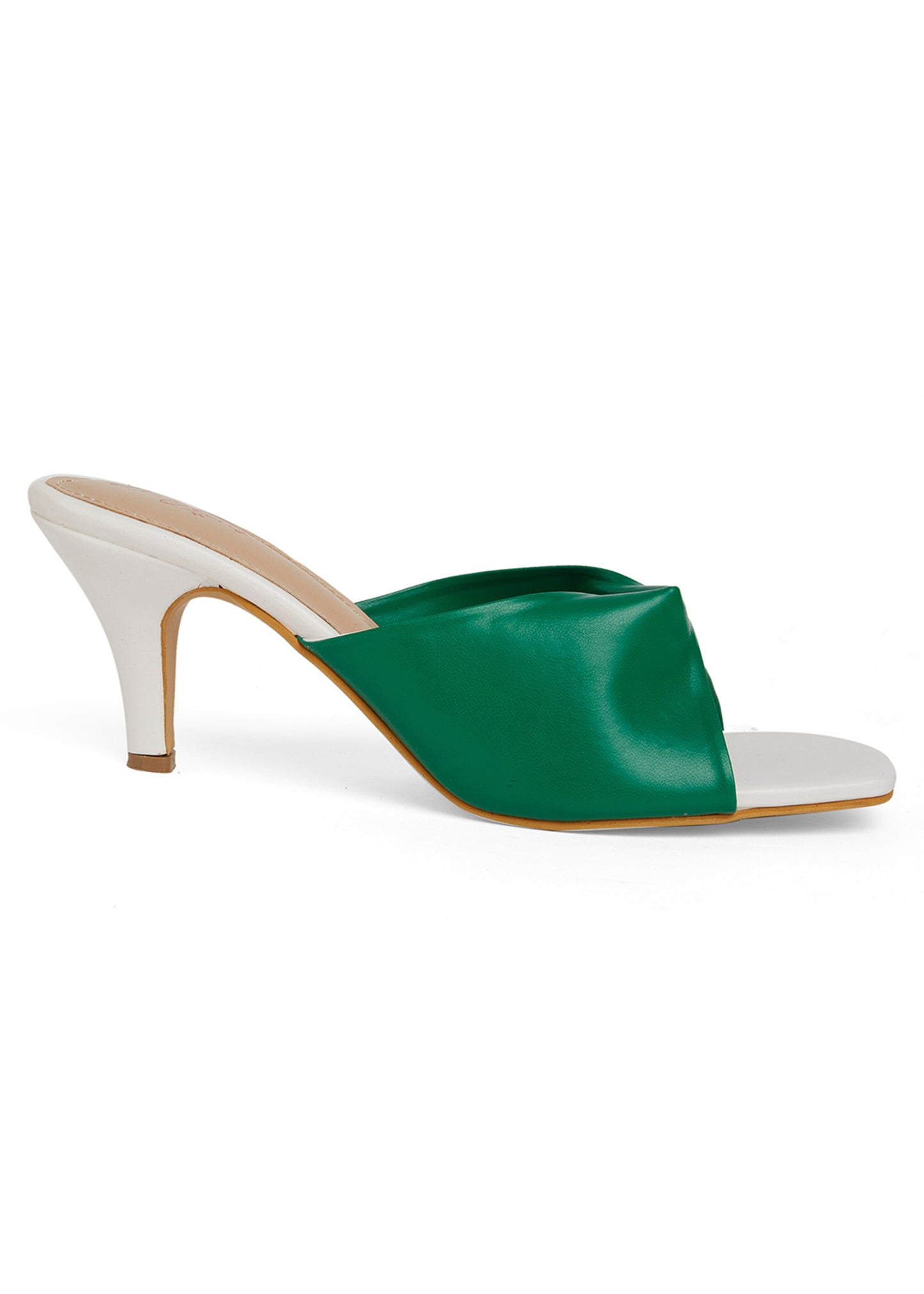 Camille Green & White Heels