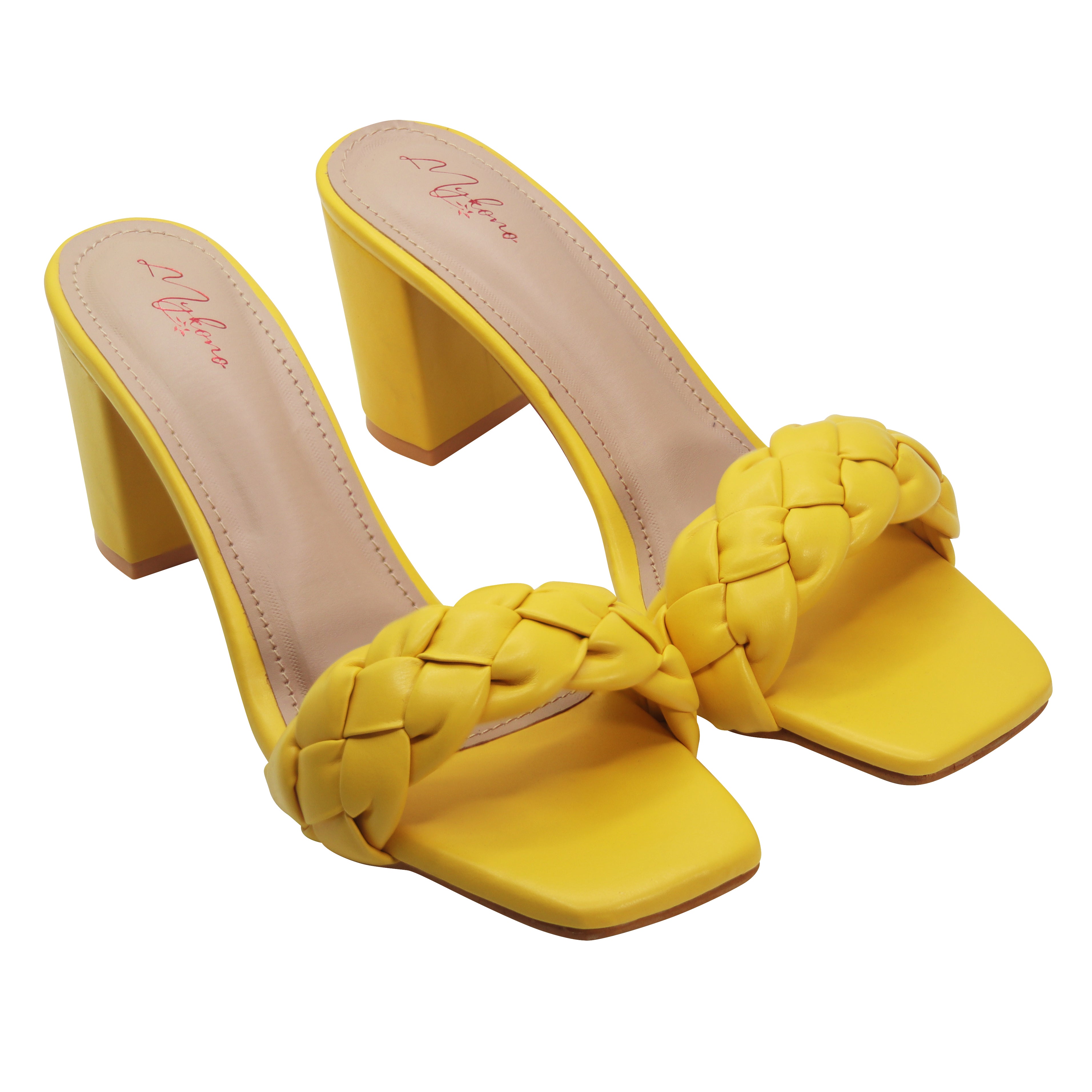 Buy Yellow Heeled Sandals for Women by Sneak-a-Peek Online | Ajio.com