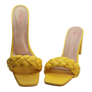 Clara Yellow Heels