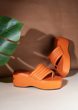 Sable Orange Heels