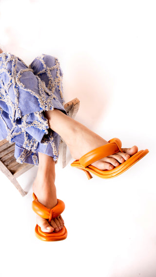 Poppy Orange Heels