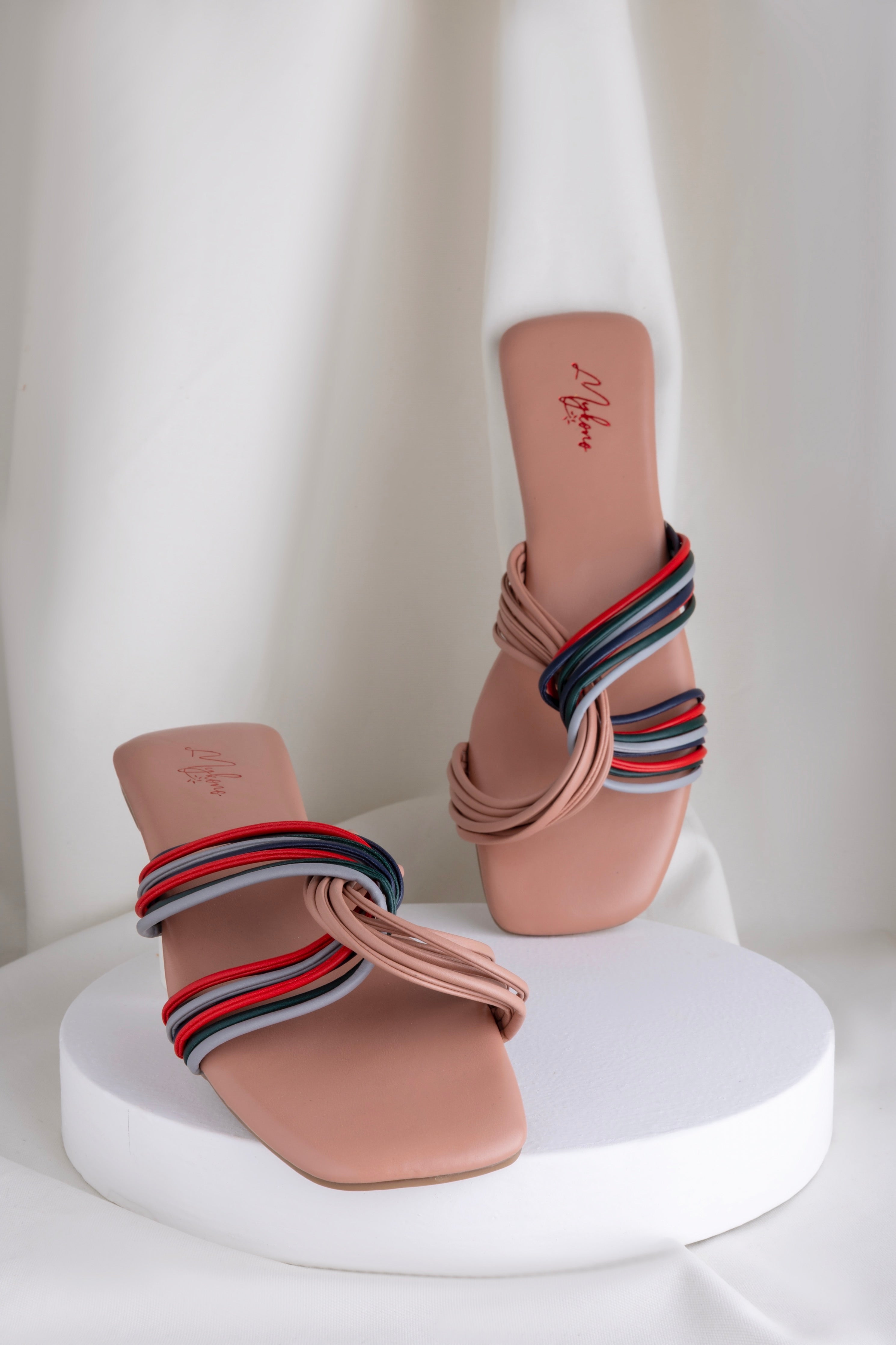 Pink Bow Flat Sandals by MSGM on Sale