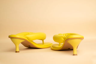 Poppy Yellow Heels