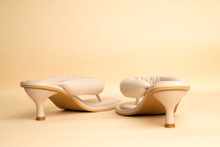 Poppy Cream Heels