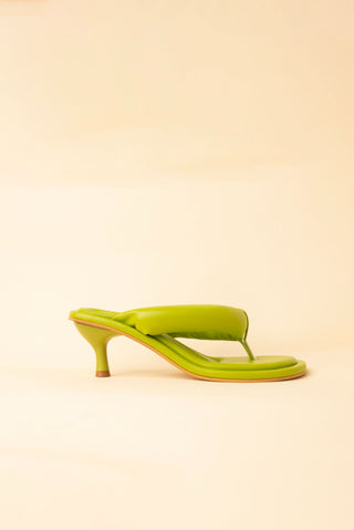 Poppy Green Heels