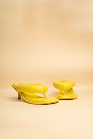 Poppy Yellow Heels