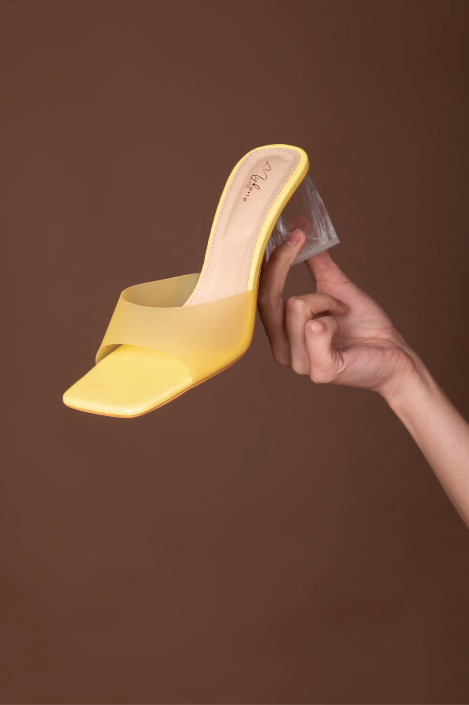 Buy Yellow Heeled Sandals for Women by GNIST Online | Ajio.com